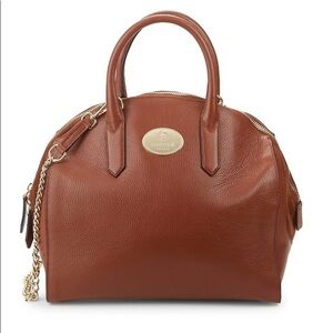 Roberto Cavalli Round Leather Satchel